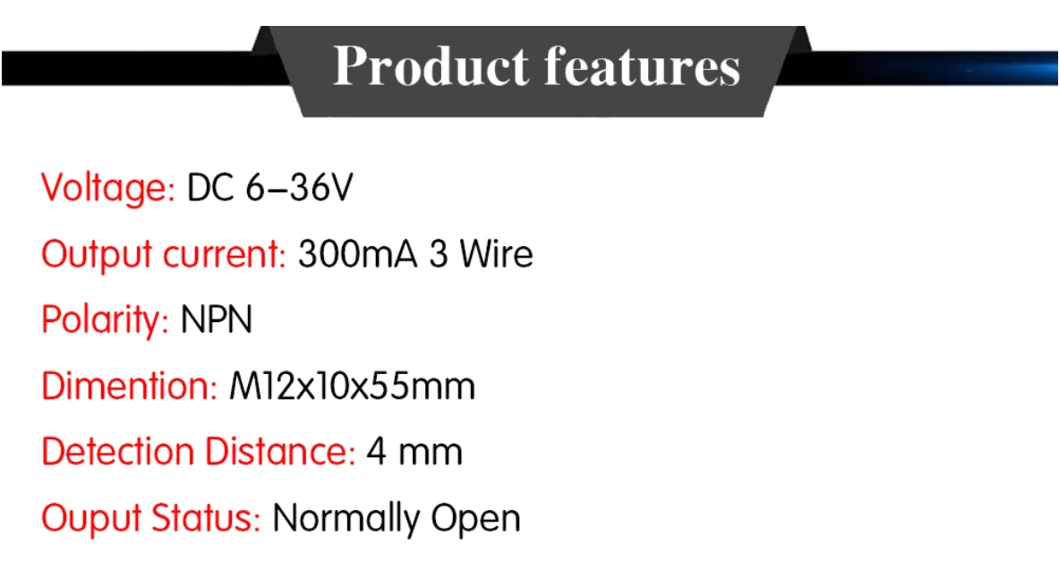 Inductive Proximity Sensor Switch NPN DC6-36V