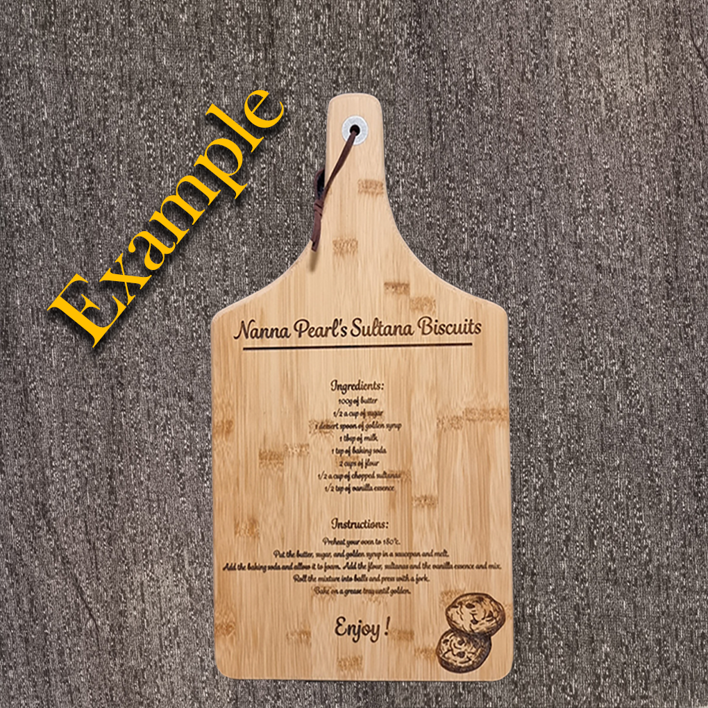 Bamboo Serving Paddle - Custom Engraving