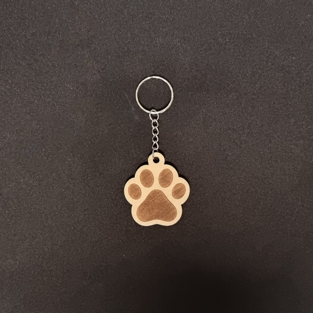 Pet Paw Keychain