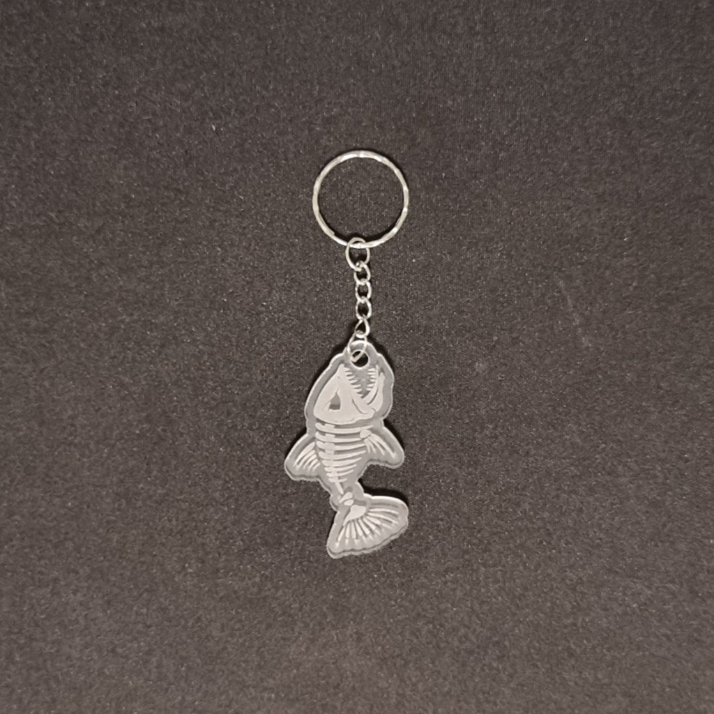 Skeleton Fish  Keychain